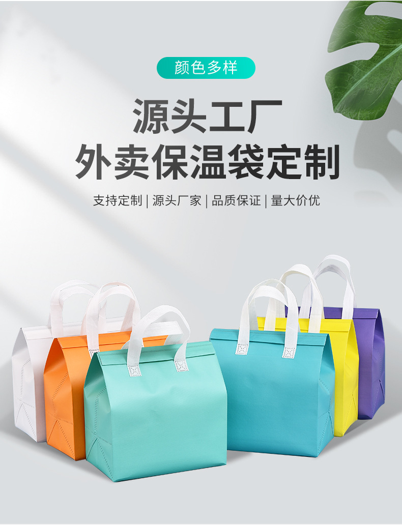 辽阳市无纺布保温袋外卖袋